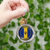 バルバドスラウンドエンブレム キーホルダー (手)