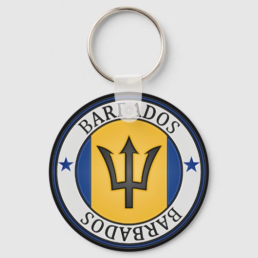 バルバドスラウンドエンブレム キーホルダー (正面)
