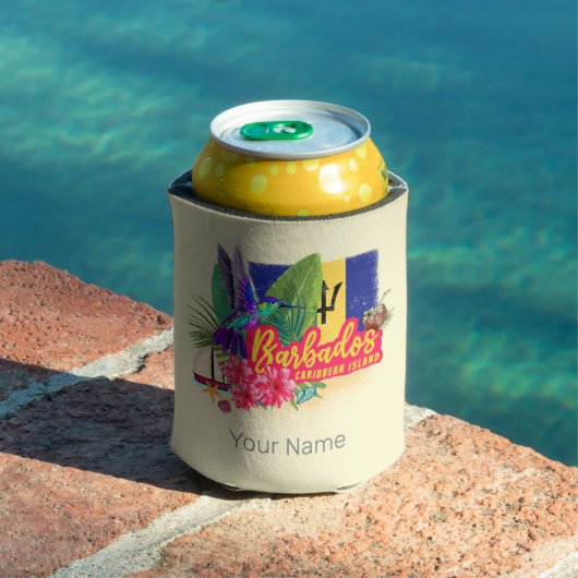 バルバドスレトロカリブのヴィンテージアイランド土産 缶クーラー (インサイチュ プール)