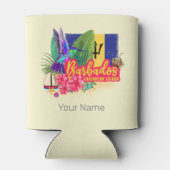 バルバドスレトロカリブのヴィンテージアイランド土産 缶クーラー (裏面)