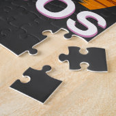 バルバドスヴィンテージパームツリーズサマービーチ ジグソーパズル (側面)