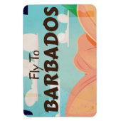 バルバドスヴィンテージ旅行ポスター マグネット (縦)