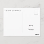 バルバドス休暇あいさつ葉書 ポストカード (裏面)