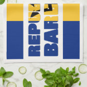 バルバドス共和国 キッチンタオル (折り畳み)