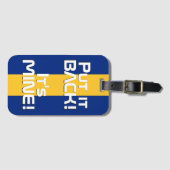 バルバドス国おもしろい旗 ラゲッジタグ (正面横)