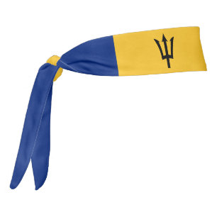 バルバドス国エレガント国国旗 タイヘッドバンド