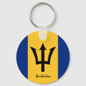 バルバドス国旗とバルバドスの休日,愛国者/スポーツ キーホルダー (裏面)