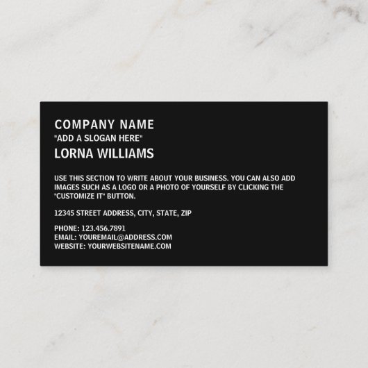 バルバドス国旗と紋章、バルバドス国旗 名刺 (裏面)