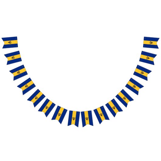 バルバドス国旗のバンティングバナー バンティングフラッグ (全)