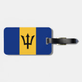 バルバドス国旗の荷物タグ ラゲッジタグ (裏面横)
