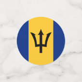 バルバドス国旗の表紙吹雪 コンフェッティ (スモール正面)