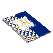 バルバドス国旗カスタムのモノグラムあなたの名前を追加 ノートブック (右側)
