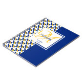 バルバドス国旗カスタムのモノグラムあなたの名前を追加 ノートブック (左側)