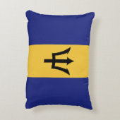 バルバドス国旗 アクセントクッション (裏面(縦))