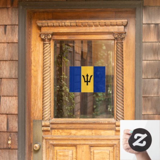 バルバドス国旗 ウィンドウサイン (ホームデコレーション)