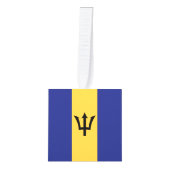 バルバドス国旗 キューブオーナメント (正面)