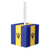 バルバドス国旗 キューブオーナメント (裏面アングル)