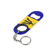 バルバドス国旗 キーホルダー栓抜き (裏面アングル)