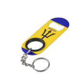 バルバドス国旗 キーホルダー栓抜き (裏面アングル)