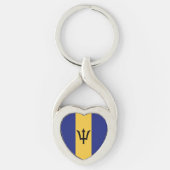 バルバドス国旗 キーホルダー (正面)