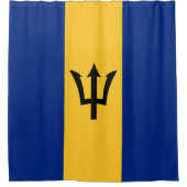 バルバドス国旗 シャワーカーテン (正面)