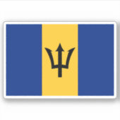 バルバドス国旗 シール (正面)