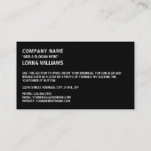 バルバドス国旗、バルバドス国旗 名刺 (裏面)