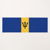 バルバドス国旗(バルバドス)(バジャン) ヨガマット (正面(横))