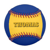 バルバドス国旗、バルバドス、モノグラム/野球ボール 野球ボール (正面)