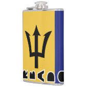 バルバドス国旗 フラスク (左)