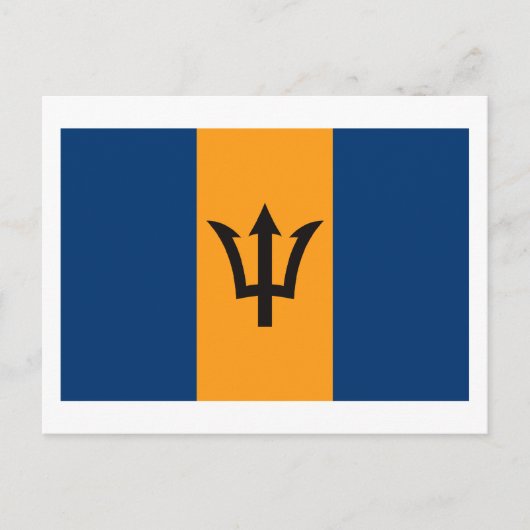 バルバドス国旗 ポストカード (正面)