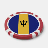 バルバドス国旗 ポーカーチップ (シングル)