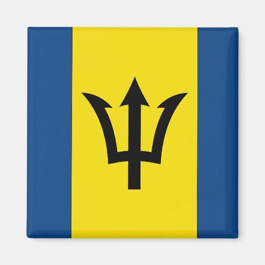 バルバドス国旗 マグネット (正面)