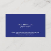 バルバドス国旗 名刺 (裏面)