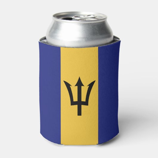 バルバドス国旗 缶クーラー (缶正面)