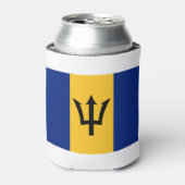 バルバドス国旗 缶クーラー (缶正面)