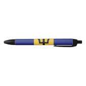 バルバドス国旗 黒ボールペン (ボトム)