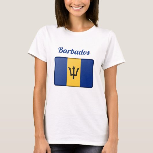 バルバドス国旗 Tシャツ (正面)