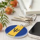 バルバドス国魅力的旗 キーホルダー (正面右)