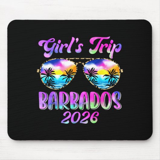 バルバドス女子旅 2026 夏の旅 週末 マウスパッド (正面)