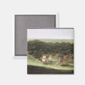 バルバドス島c.1694 (キャンバス上の油) マグネット (正面/裏面)