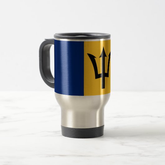 バルバドス州旅行記/コミューターマグ州旗 トラベルマグ (正面左)