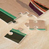 バルバドス旅行ポスター ジグソーパズル (側面)