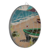 バルバドス旅行ポスター ダーツボード (正面左)