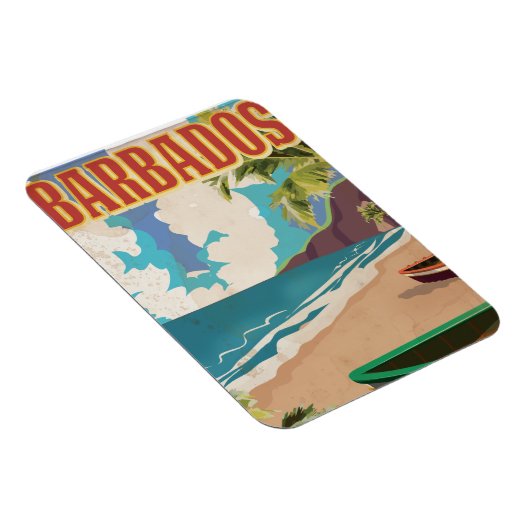 バルバドス旅行ポスター マグネット (右側)