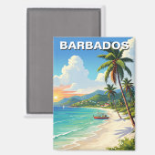 バルバドス旅行 マグネット (正面/裏面)