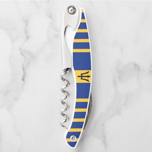 バルバドス旗コルクスクリュー ソムリエナイフ (正面)