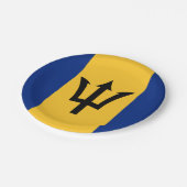 バルバドス旗 ペーパープレート (アングル)