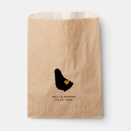 バルバドス結婚式の引き出物バッグ、治療バッグ フェイバーバッグ