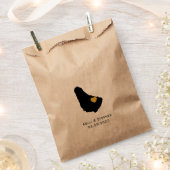 バルバドス結婚式の引き出物バッグ、治療バッグ フェイバーバッグ (クリップ留めされた状態)